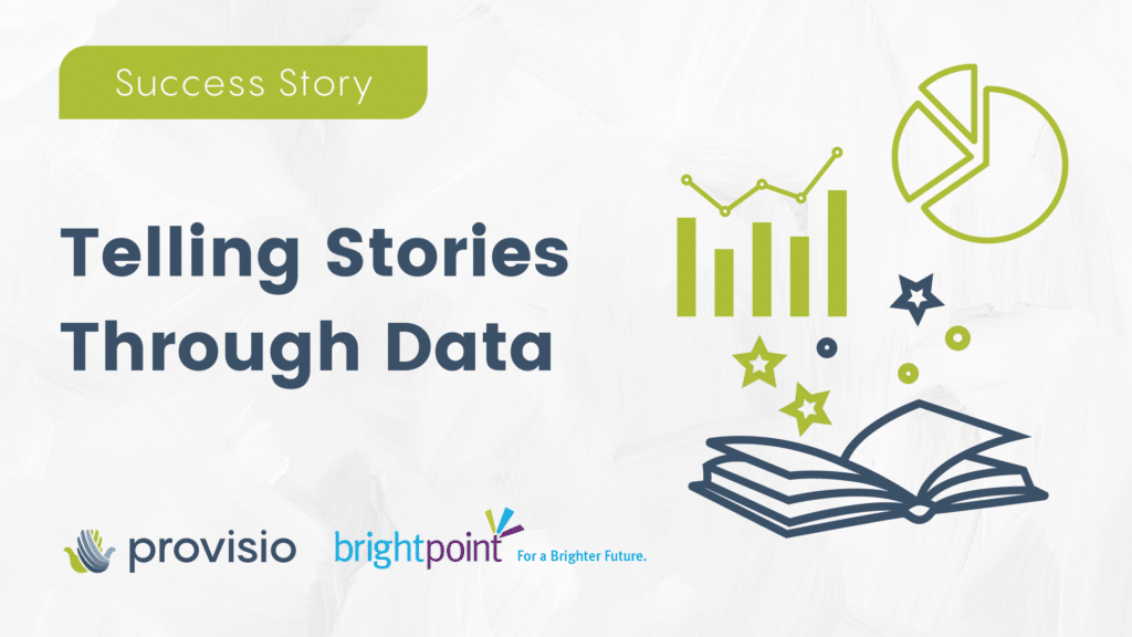Success Story Telling Stories Through Data, Book Open with Charts Flying Out